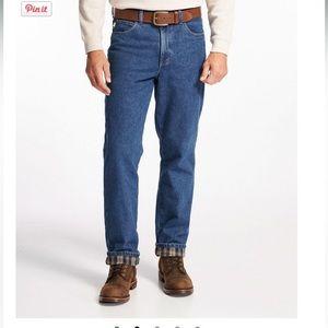 L. L. Bean Flannel Lined Jeans